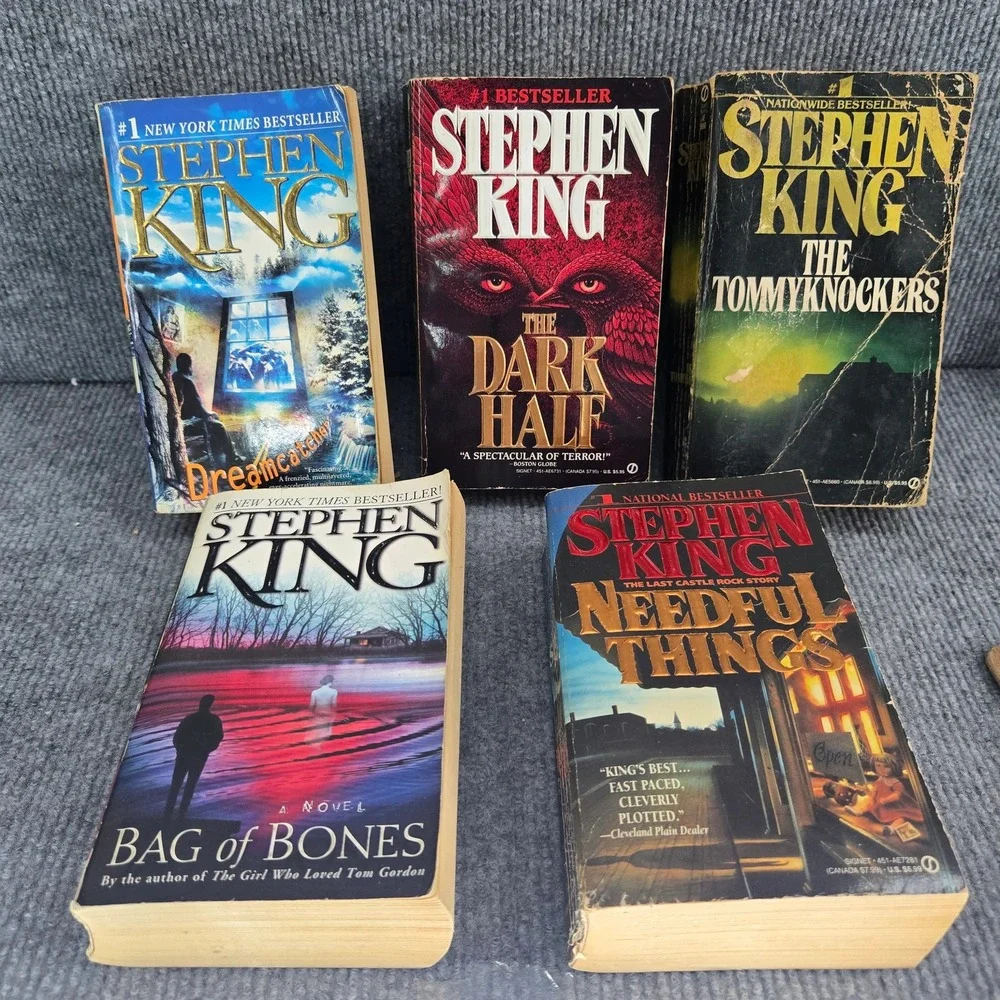 Stephen King‎ Mixed Novels Lot 5 Books Dreamcatcher Dark Half Tommyknockers